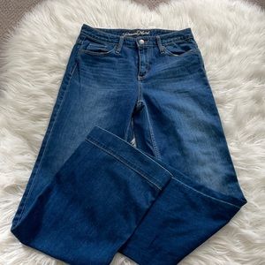 High rise wide leg jeans